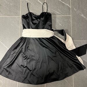 The Limited Black Satin Cocktail Dress